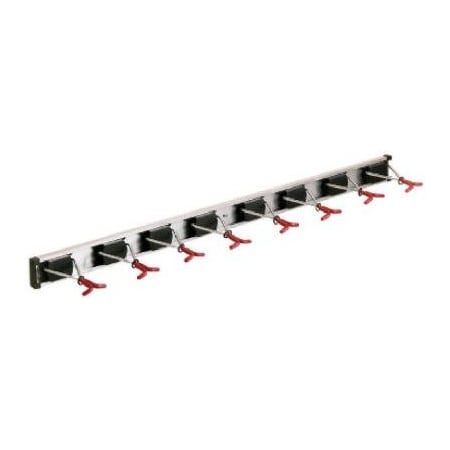 Crawford Products 36Rail Wall Rack8Hook, MN 36360-6